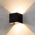 Arandela Nordecor Vona 6w Led Bivolt Preto 3000k Luz Amarela