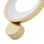 Arandela Nordecor Zahal Led Bivolt Dourado 3000k Luz Amarela