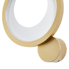 Arandela Nordecor Zahal Led Bivolt Dourado 3000k Luz Amarela