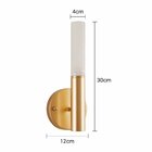 Arandela Nordecor Zana 3w Led Bivolt Ouro Champagne 3000k