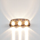 Arandela Oval C/2 Fachos Ip65  6w 3000k 340lm Preta-mbled