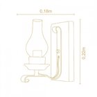 Arandela Oxford Madelustre Castanho