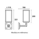 Arandela Pamplona Vintage Cover Para 1 Lâmpada 127/220v
