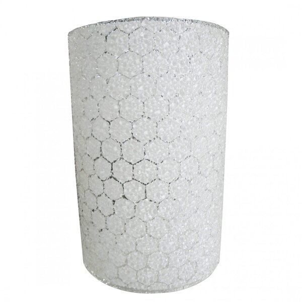 Arandela Para 1 Lâmpada 14cmx22cm Colmeia Bronzearte Branco