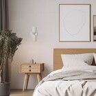 Arandela para Lâmpada Metal Branca e Dourada IP20 Ônix Attena