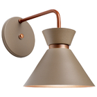 Arandela Parede Berlin 15cm Fendi C/ Cobre + Led G95 Retrô