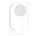 Arandela Parede-linha Netuno Cor: Preto