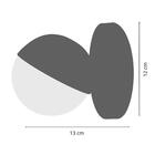 Arandela Parede Luminária Interruptor Globo Vidro Sala Preto