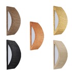 Arandela Parede Meia Lua Madeira E27 Imbuia