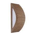 Arandela Parede Meia Lua Madeira E27 Imbuia