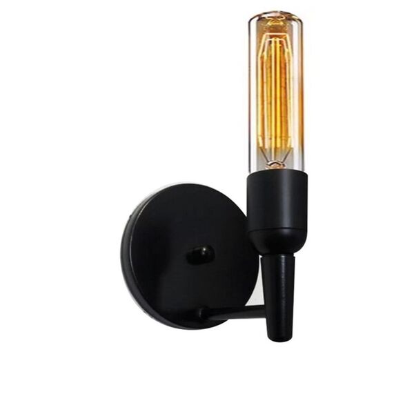 Arandela Parede Retro Md-2028 Preto Suporte Para Lâmpada - Bi