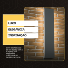 Arandela Parede Side Luz Indireta Uso Externo 100cm 20w Ip65