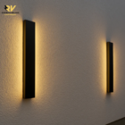 Arandela Parede Side Luz Indireta Uso Externo 100cm 20w Ip65