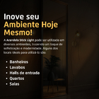 Arandela Parede Stick Light Dourado Globo Âmbar 10cm