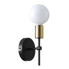 Arandela Parede Torch 1xe27 11x19,5 Preto Dourado Qar1349