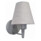 Arandela Parede Vivare Md-2004 Cinza Cúpula Em Tecido - Bivol