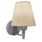Arandela Parede Vivare Md-2004 Cinza Cúpula Em Tecido - Bivol