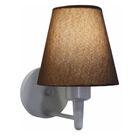 Arandela Parede Vivare Md-2004 Cinza Cúpula Em Tecido - Bivol