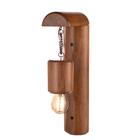 Arandela Pendente Em Madeira Rústica