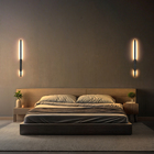 Arandela Perfil Slim Luz Indireta 60cm 10w 3000k Preto