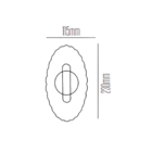 Arandela Pérola Dourada 23cm Ip20 Led 14w 3 Em 1 Bivolt