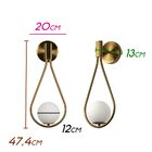 Arandela Pingo Globo Vidro Bella Iluminação Tr002 St2471