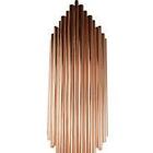 Arandela Pipe Metal Ouro Rosê Com Led Integrado Soquete 2 Xg9