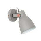 Arandela Pixar Cinza Opus Para 1 Lâmpada E27 Para Salas E Qua