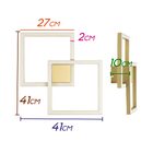 Arandela Plafon Bella Tec Dourado 41x41x4cm 45w 3000k 2450lm