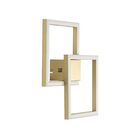 Arandela Plafon Bella Tec Dourado 41x41x4cm 45w 3000k 2450lm