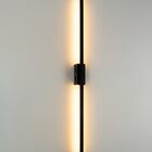 Arandela Plafon Bella Tec Preto 90x2cm 15w 3000k 980lm Gd011lb