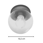 Arandela Plafon Cozinha Branco Fosco Globo Opalino 16cm E27