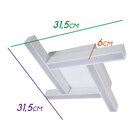 Arandela Plafon Fit Led 16,8w 31x31cm Aluminio Branco St1283