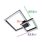 Arandela Plafon Led 58w 53  x 53 cm Luz Direta ou Indireta Pr