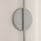 Arandela Plafon Parede Teto Sabre Tubular Lavabo Prata T8