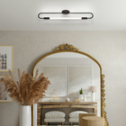 Arandela Plafon Parede Teto Sabre Tubular Moderna Preto T8