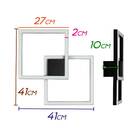 Arandela Plafon Tec Preto Led 45w 3000k Bella Gdd010 St2479