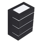 Arandela Plástico Injetado Preto IP40 E27 Leitosa Horizontal Dital