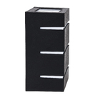 Arandela Plástico Injetado Preto IP40 E27 Leitosa Horizontal Dital