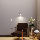 Arandela de Parede Prata Alumínio Tubular Inspire