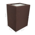 Arandela Premium Marrom Kit Com 3