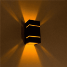 Arandela Preta 2 Frisos Em Alumínio Com 2 Fachos De Luz-g9