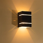 Arandela Preta + Led 5w 3000k Bivolt  Luminária Externa Pared