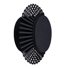 Arandela Preta Alumínio Birds Metaldomado