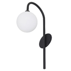 Arandela Preta Alumínio com 1 Globo IP44 A-101 Ideal Iluminação