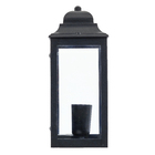 Arandela Preta Alumínio e Vidro IP54 Portalluz