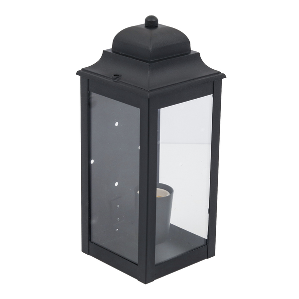 Arandela Preta Alumínio e Vidro IP54 Portalluz