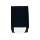 Arandela Preta Alumínio e Vidro IP55 Portalluz