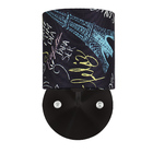 Arandela Preta De Cupula Cilíndrica Giz