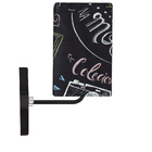 Arandela Preta De Cupula Quadrada Giz